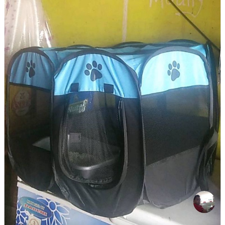 SH8 Pagar Tenda Lipat Portabel dengan 8 Panel untuk Anjing / Kucing Kandang Lipat Hewan Bahan Kain Dibawa-bawa Pet Cage Portable Tent Folding