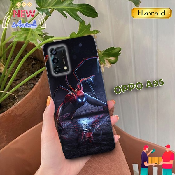 Case OPPO A95 Fashion Case Spiderman Case Lucu Hardcase Softcase Kesing Cover Silicon Termurah