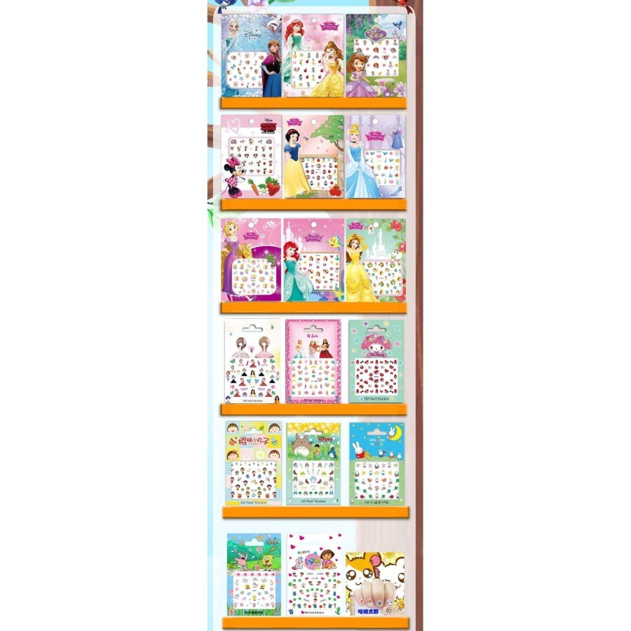 Stiker Kuku Anak / Finger Nail Art / Sticker Kuku Kartun Lucu Anak