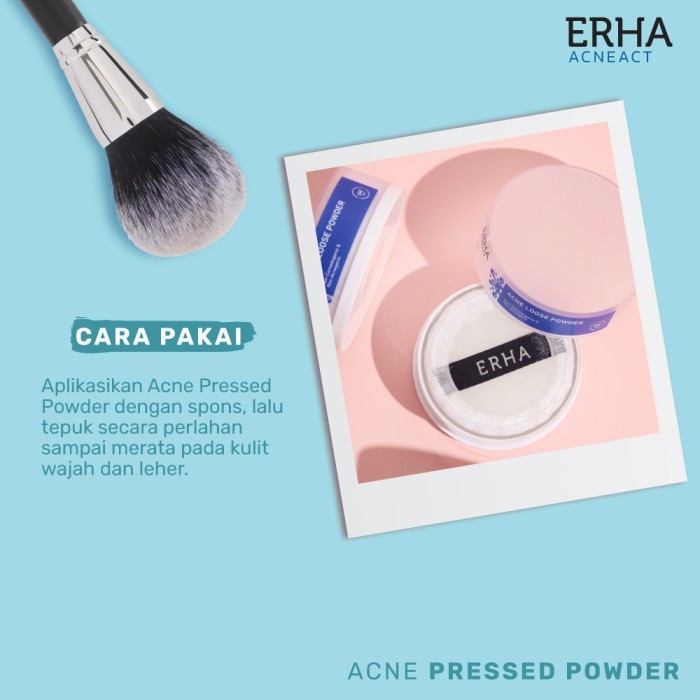 ERHA Bedak Tabur Jerawat ERHA Acne Face Loose Powder