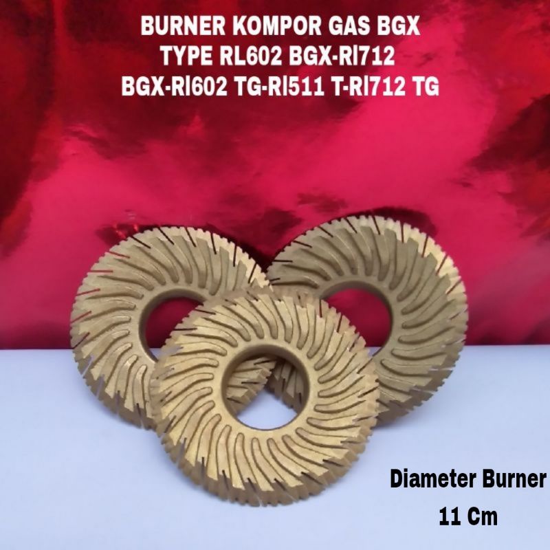 BURNER KOMPOR  RINNAI API TORNADO ATAU TURBO TYPE 712 BGX- 602 BGX-712 TG-511 T -712 T