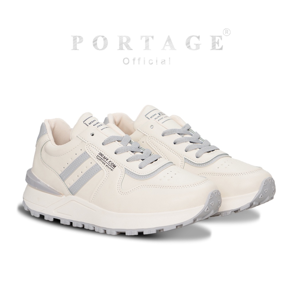 PORTAGE Jennie Sepatu Sneakers Wanita PSO 149-list grey