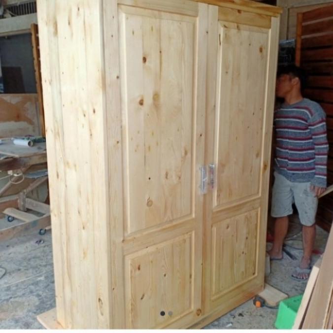 LAMARI BAJU RAK GANTUNG KAYU JATI BELANDA FDGF654646E