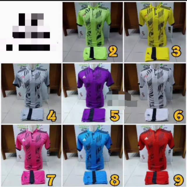 [ADIDAS BRUSH PAINT] SETELAN KERAH NEW SETELAN KAOS BAJU OLAHRAGA BOLA FUTSAL VOLLEY
