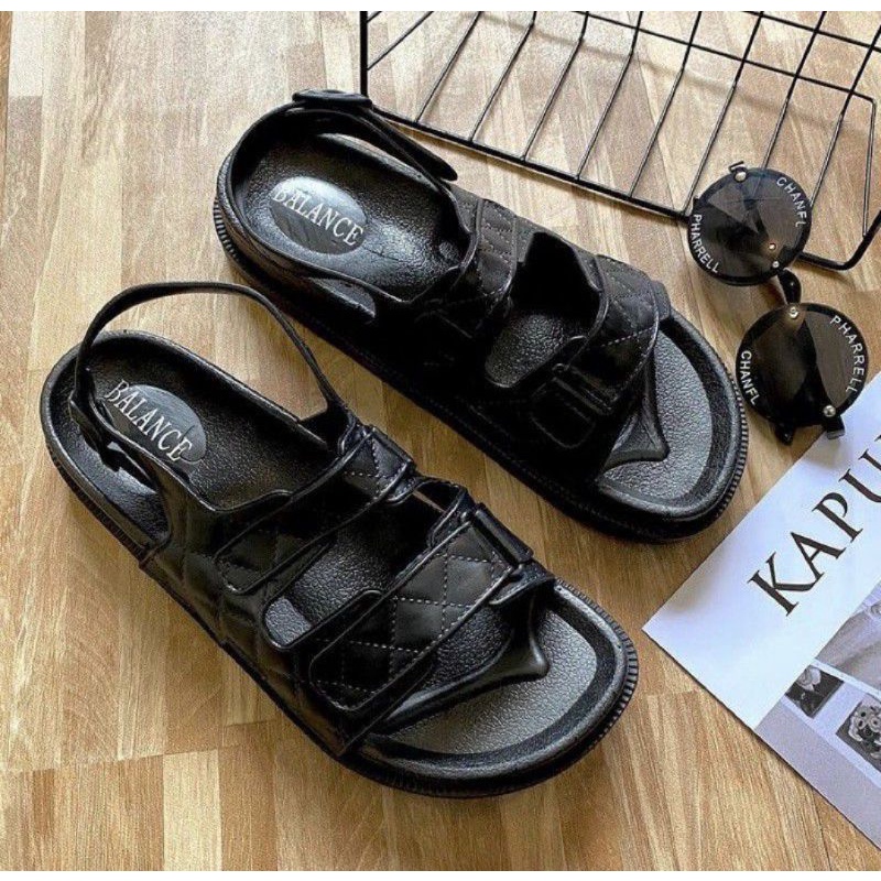 (Super Shopping Day 9.9) Sandal Tali Julia Hiking Balance 1728 HITAM