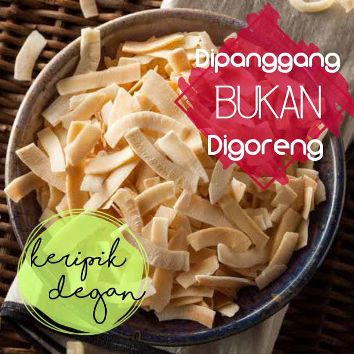 

Keripik Degan (kelapa muda) coconut snack,ubi,dan pisang