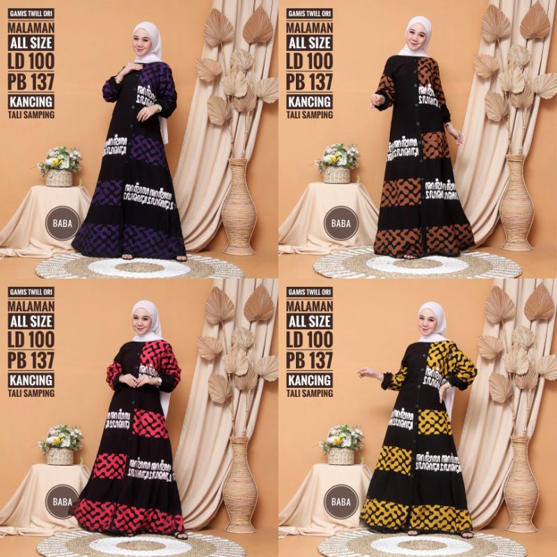 (BISA COD) GAMIS TWILL ORI AKSARA JAWA - GAMIS TWILL ORI VIRAL - GAMIS AKSARA JAWA