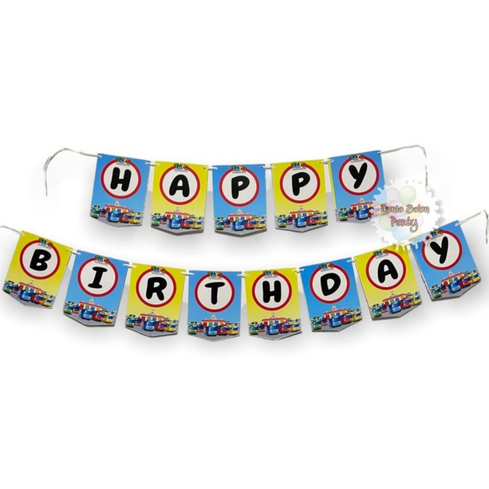 Banner Ulang Tahun / Bunting Flag Happy Birthday Tayo