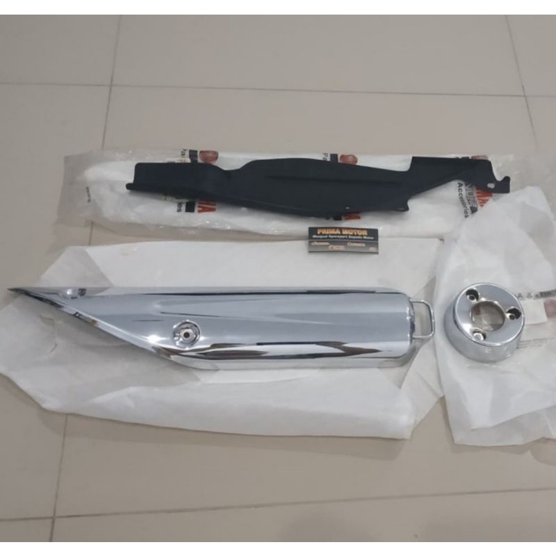 FANTASY KNALPOT PEREDAM RX KING PELINDUNG KNALPOT NEKEL RX KING ORI