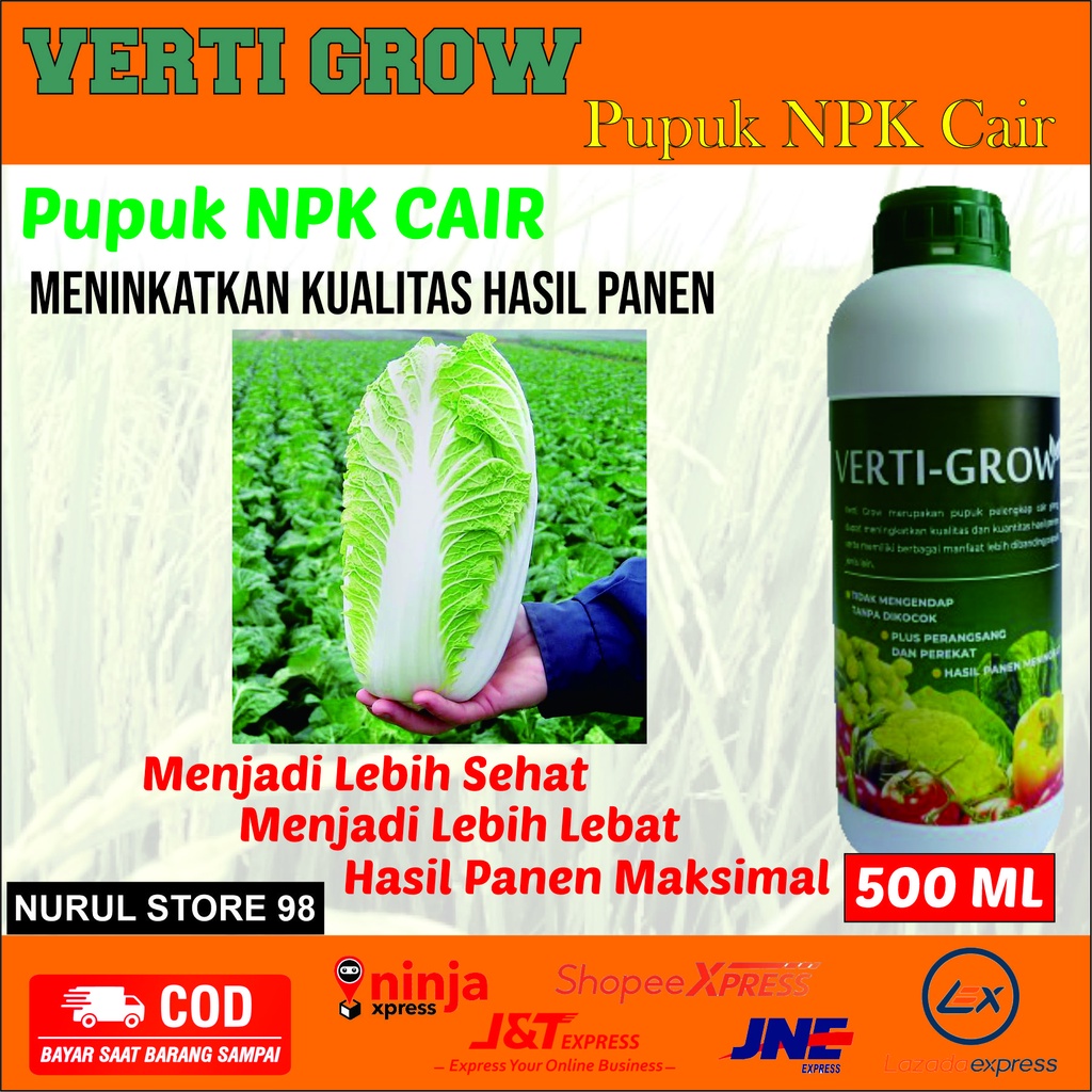 Jual Terlaris Verti Grow Pupuk Pelebat Sawi Putih Tanpa Penyakit Dan