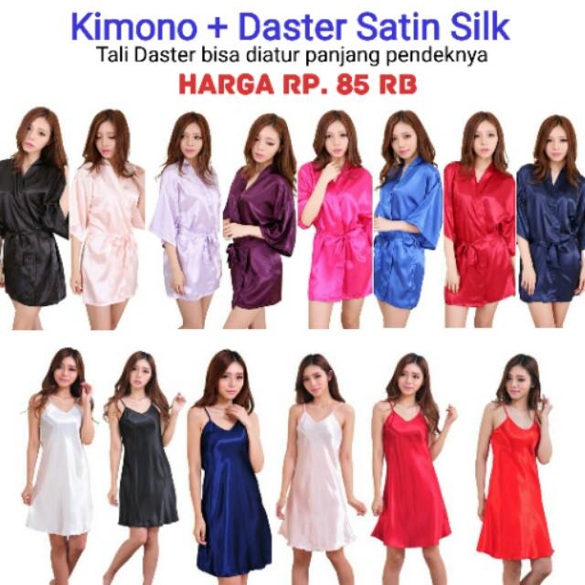 Kimono & Daster Satin Silk
