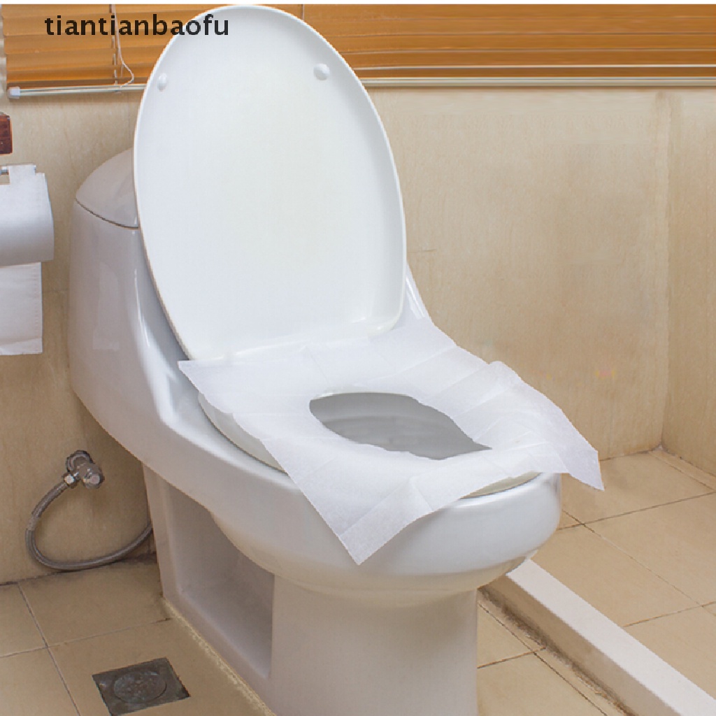 [tiantianbaofu] 1 Pack 10Pcs Pocket Size healthful Safe Disposable Paper Toilet Seat Covers Boutique