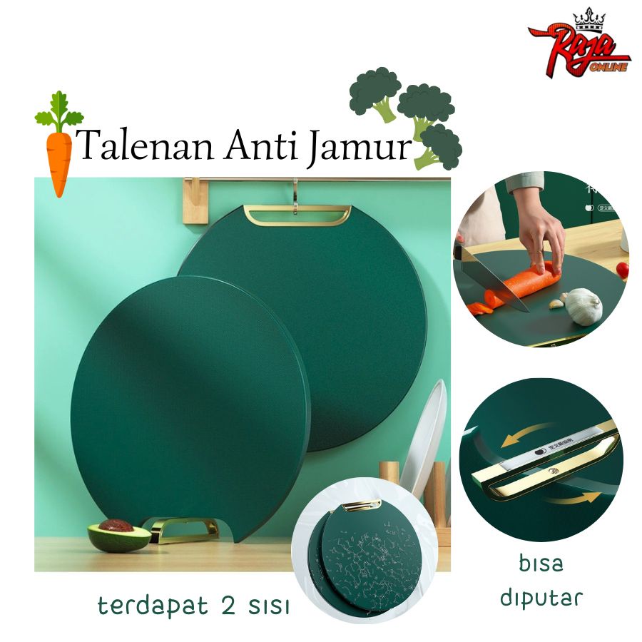 TAJ2 - Talenan Bulat Anti Jamur Multifungsi Non Slip Bahan Plastik PE