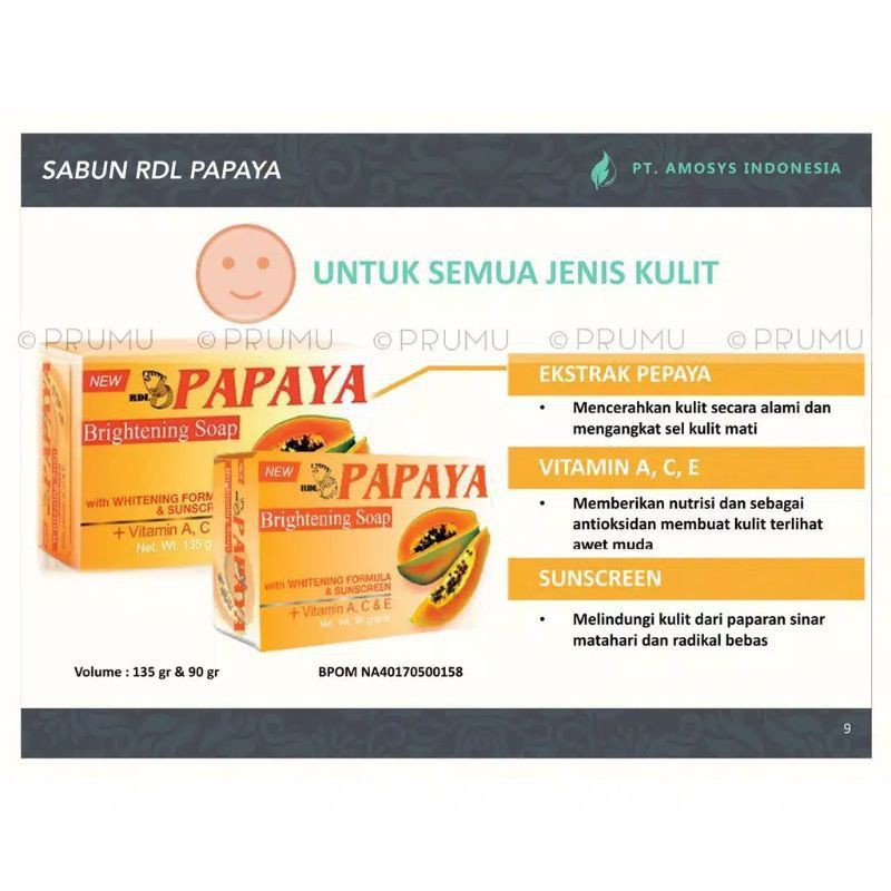 SABUN PEPAYA ORI 135gram