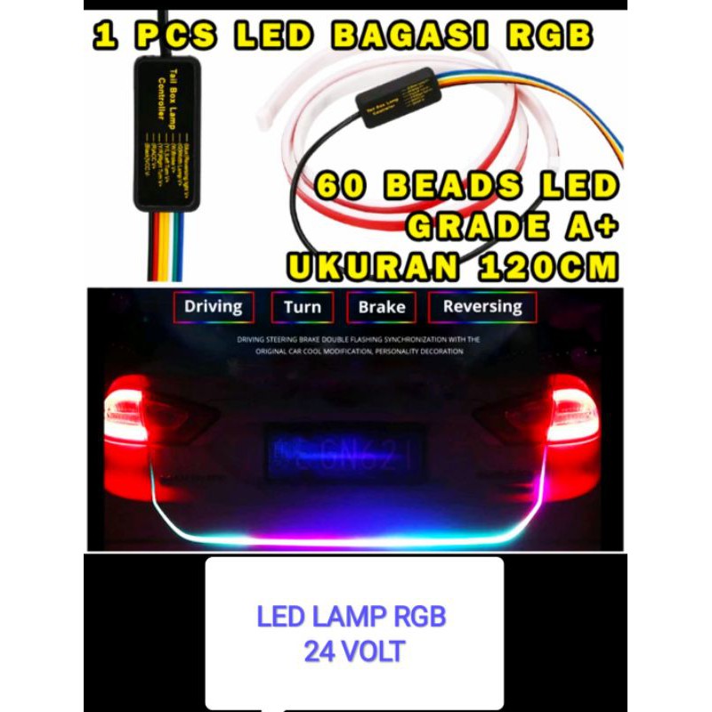 Lampu LED bagasi DC 24 Volt panjang 150 Cm