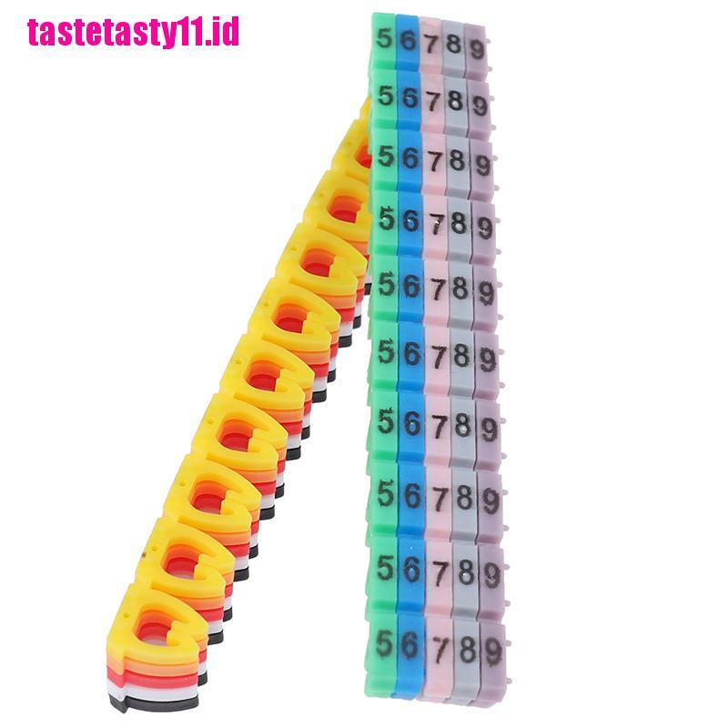 100 Pcs / lot Label Penanda Kabel RJ45 CAT5 / CAT6 Tahan Air