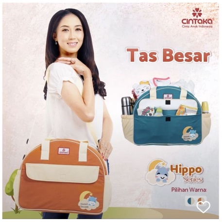 Cintaka Tas Bayi Besar Seri Hippo Saku Print - TCT2751