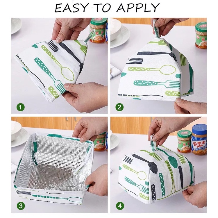 Tudung Saji Lipat Aluminium Foil / Penutup Makanan Dan Lauk Tahan Panas Dingin / Tudung Saji Penutup Makanan