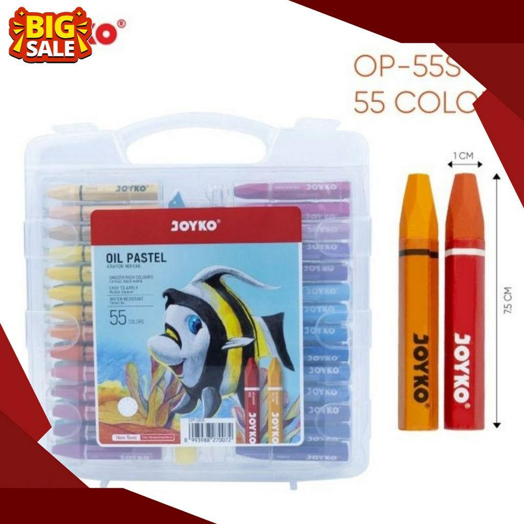 

HATI HATI BARANG Crayon Joyko OP55S 55 Warna FREE Drawing Tools