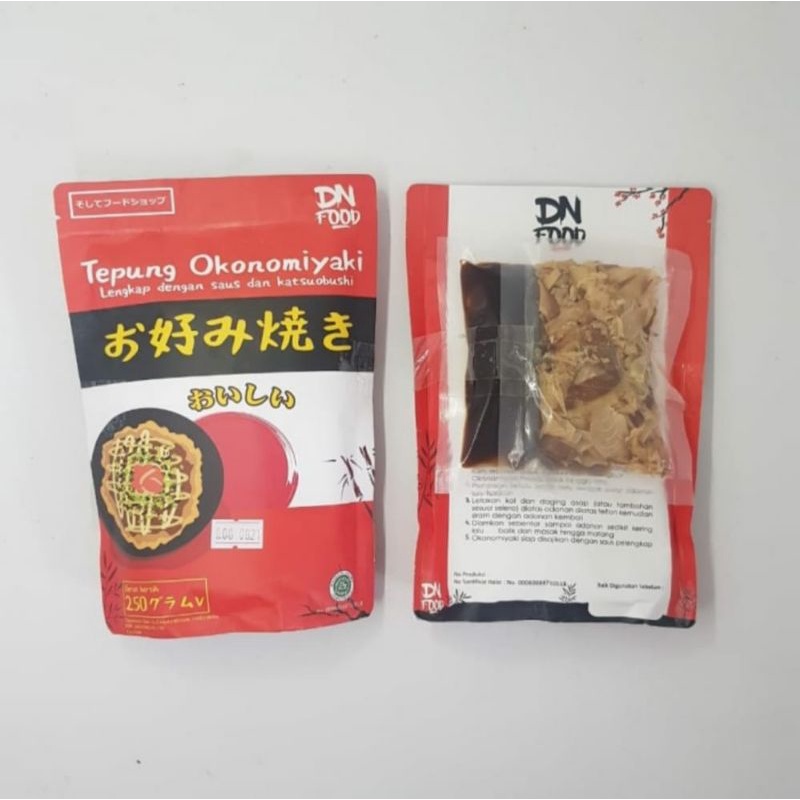 

Tepung Okonomoyaki Lengkap dengan Saus dan Katsu Obushi Premix 250 gr HALAL