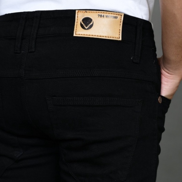 Celana Jeans Panjang Pria Skinny Denim Stretch SEVEN DENIM,VICTORY 784,AIR BLACK