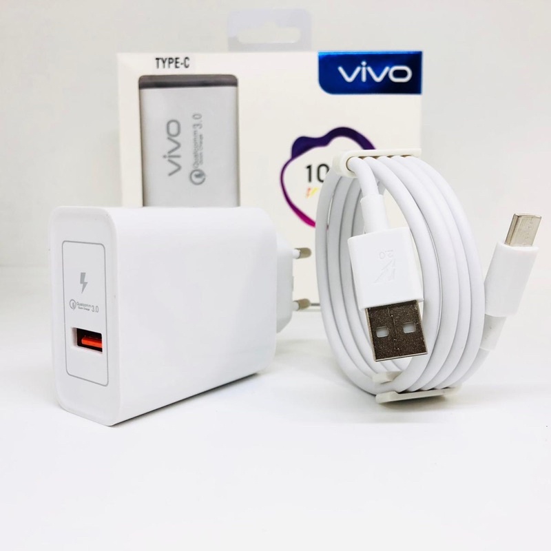 CHARGER VIVO X70 SUPER FLASH CHARGER MICRO USB &amp; TYPE C ORIGINAL