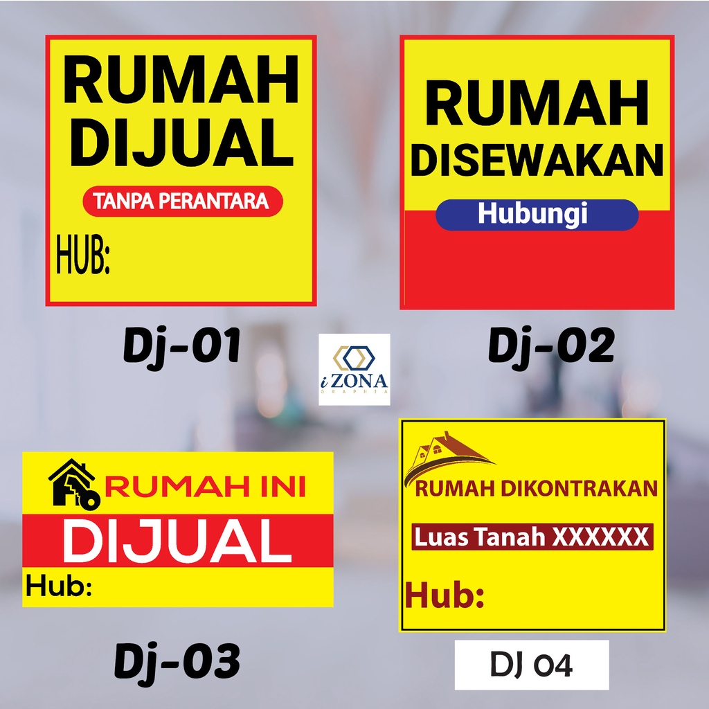 Cetak Spanduk Banner Rumah Dijual Custom