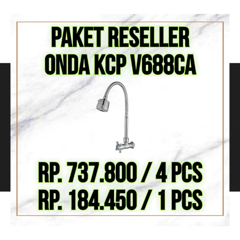 PAKET RESELLER  Kran Cuci Piring ONDA V 688 CA 1/2" / ONDA V688CA