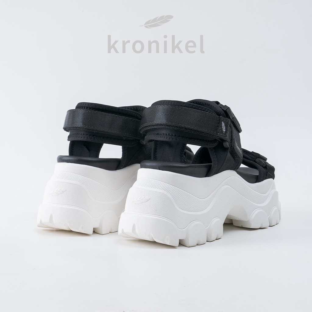 [PREMIUM LOKAL BRAND] KRONIKEL PROJECT // OSAKA 2-in-1 Sandals - Classic Black