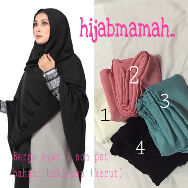 Hijab syar'i non pet