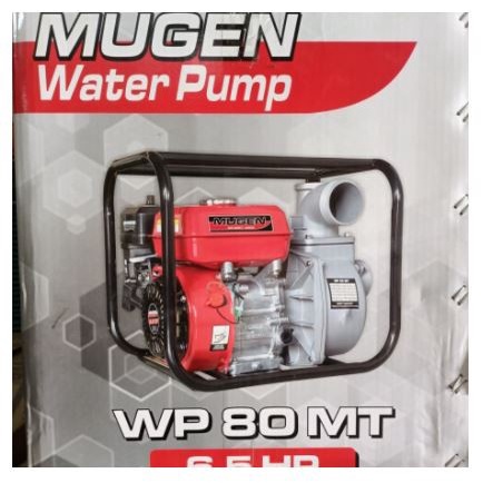 MUGEN WP80MT Water Pump 3&quot; 6.5 HP Engine Bensin Mesin Pengge