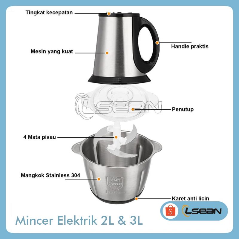 MESIN PENGGILING DAGING/SAYUR| FOOD CHOPPER PROCESSOR