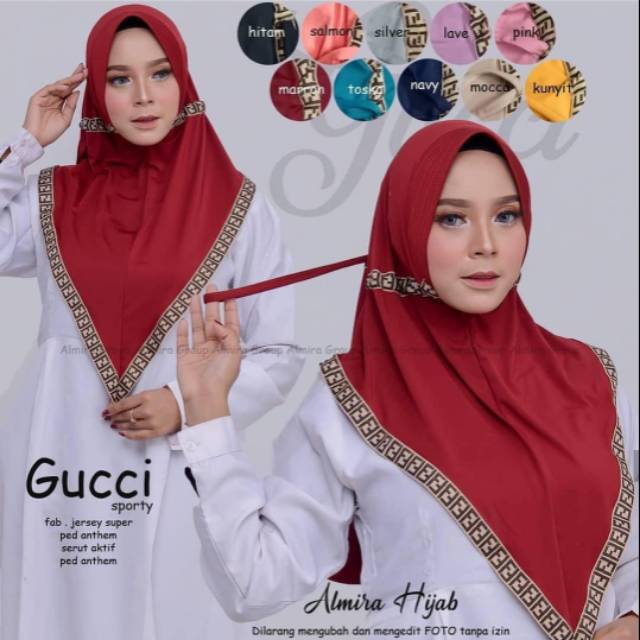 Jilbab/hijab/kerudung serut Gucci