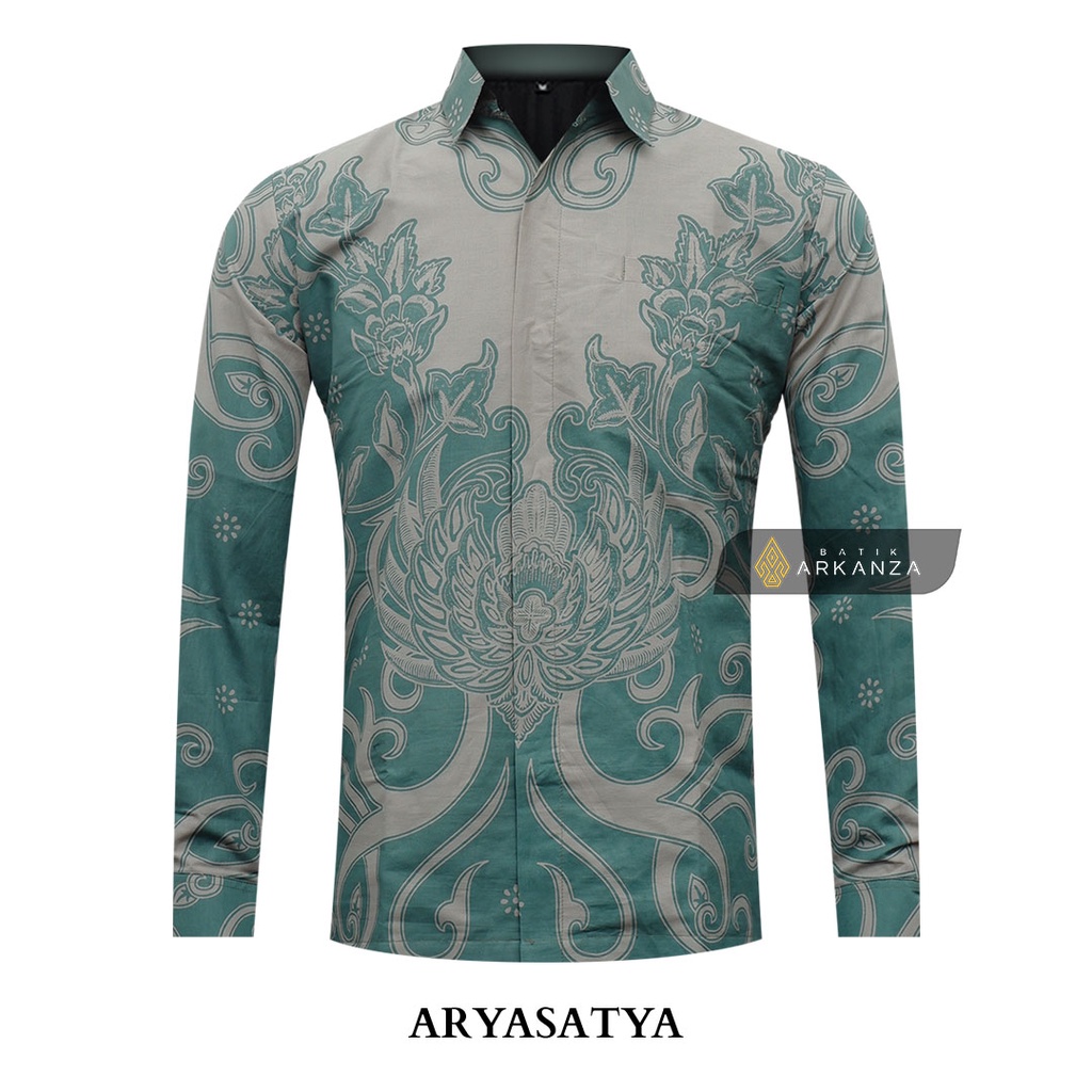 BATIK ARKANZA Motif ARYASATYA Kemeja Batik Pria Lengan Panjang