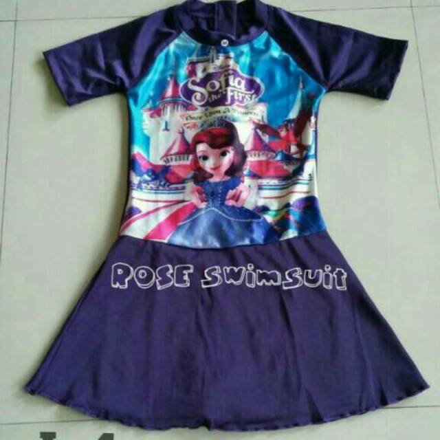 Baju renang anak rok frozen