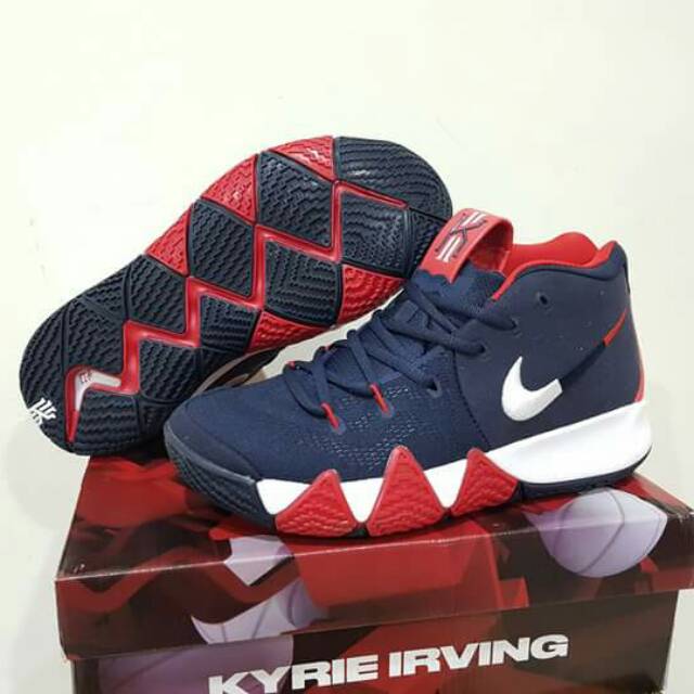 Sepatu basket nike kyrie 4 high navy red