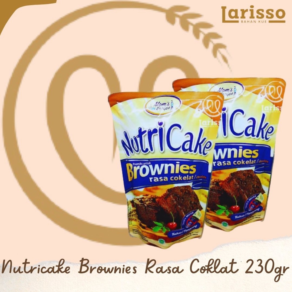 

NUTRICAKE MOM'S RECIPE BROWNIS RASA COKELAT BRONIS COKLAT BROWNIES CHOCOLATE 230GR