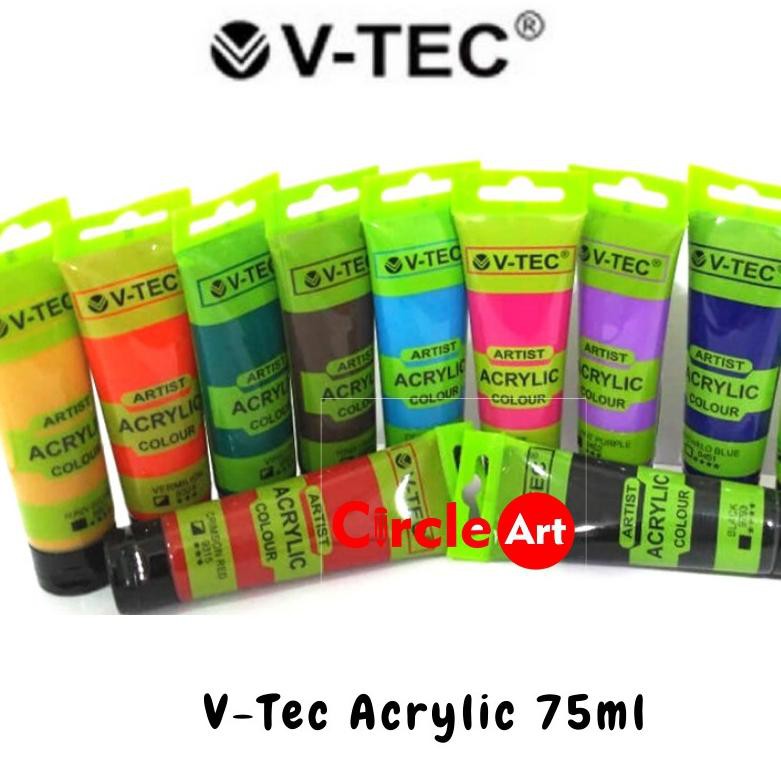 

[KODE JD839] V-Tec Artist Acrylic Colour 75 ml/ Cat acrylic / V-Tec Cat Akrilik 75ml PART 1