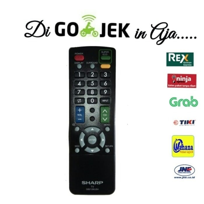 Remote LED TV Sharp Tabung Original