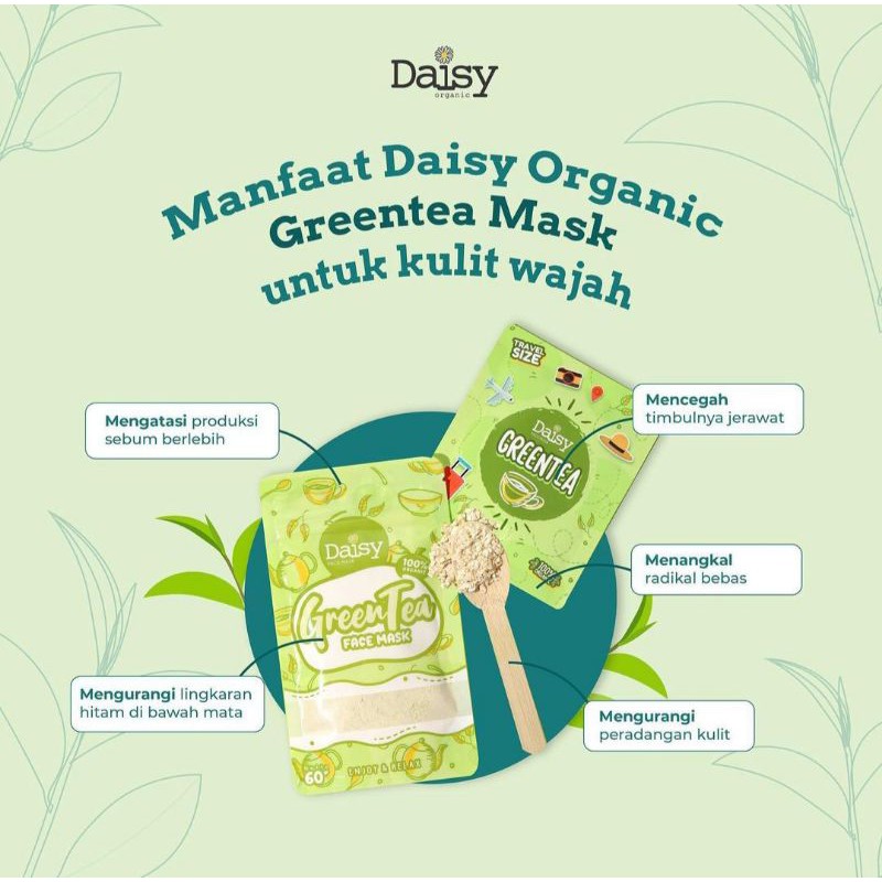 [ READY STOCK ] MASKER ORGANIK BY DAISY ORGANIC MILK | GREENTEA | CHOCOLATE | STRAWBERRY