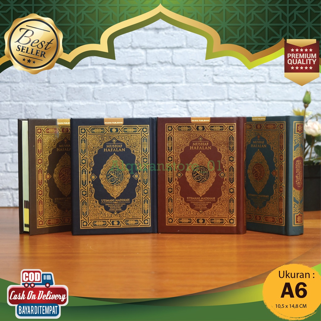 A6 HC - Mushaf Hafalan Utsmani Madinah Terjemah Tajwid Warna A6 Hard Cover Maana Publishing, Al-Qura