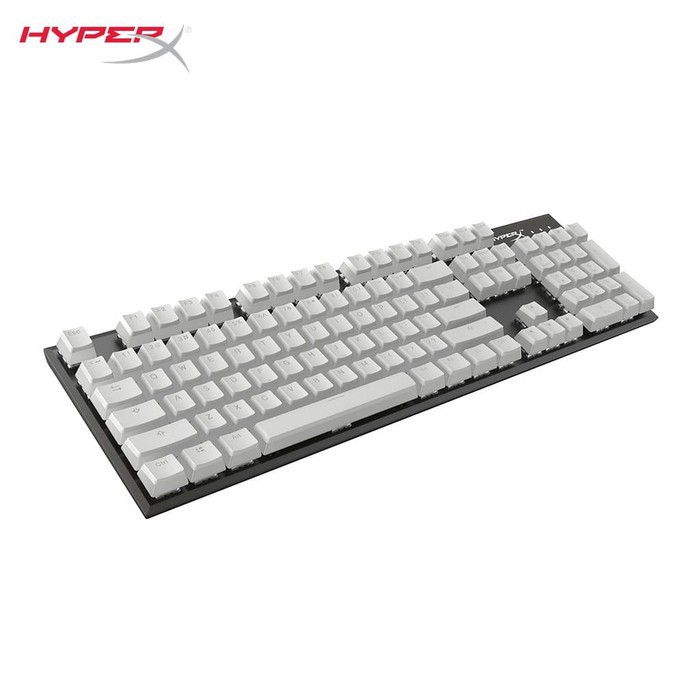 HyperX Double Shot PBT 104 Mechanical Keycaps (White US) - Keycaps