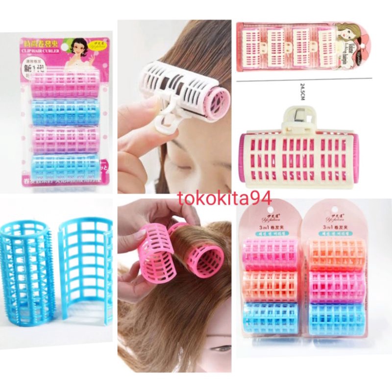 Roll Rambur Wanita Curler 1Set - Roll Hair Satu Set Warna