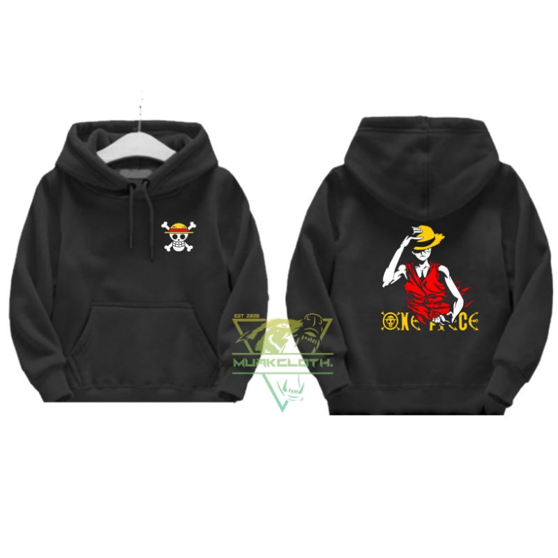Jaket Sweater Hoodie Anak Terbaru Anime ONE PIECE LUFFY - MuakCloth