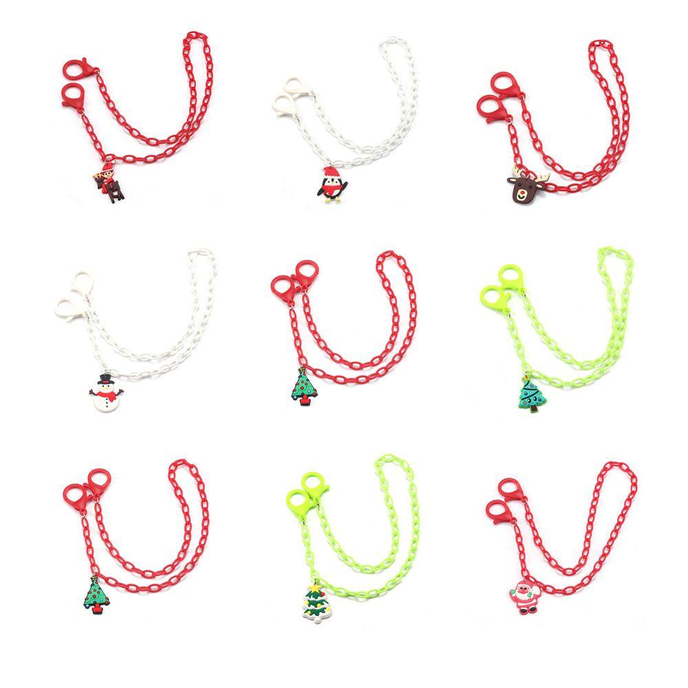 R-flower Face Cover Chain Anti-lost Fashion Lanyard protectionStrap Rantai Kacamata Seri Natal