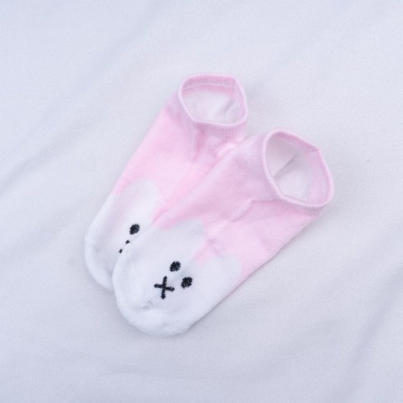 Kaos kaki ankle cute semata kaki-Kelinci pink