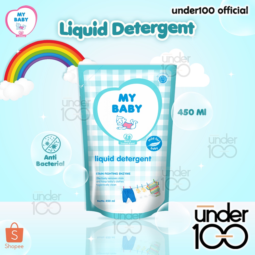 ❤ Under100 ❤ MY BABY Liquid Detergent Refill | 450 ml | Detergent Bayi | BPOM