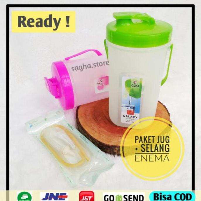 BEST Enema jug 1,2 lt / enema kopi / jug+ selang enema