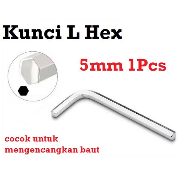 Kunci L Panjang 4 mm 5 mm 6 mm 8 mm LONG LENGTH HEX KEY BOTH HEX KEY 4 mm / 5 mm / 6 mm/ 8 mm