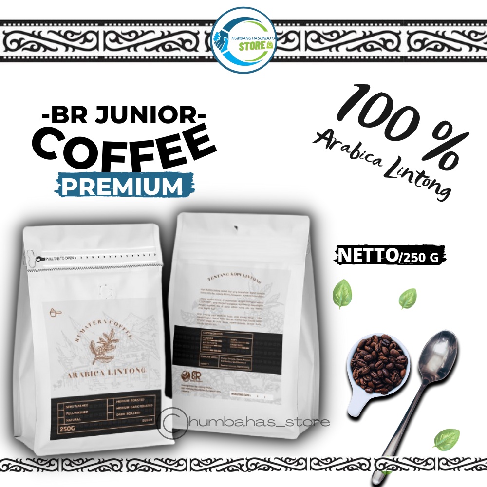 

BR JUNIOR COFFEE - Arabica Lintong 250 G